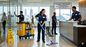 Cleaner job in USA with visa sponsorship no degree